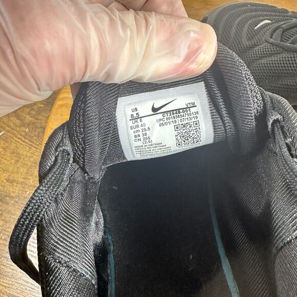 Nike Air Max 270 Black Metallic Gold Shoes Sneakers Women's Size 8.5 CT2548-001 - Picture 8 of 8